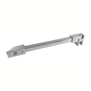 Door Fixed Panel Wall-To-Glass Support Bar for 1/4" to 5/16" Thick Glass