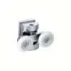 glass double shower door wheels