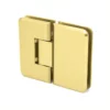 hinges for frameless glass doors 180 degree heavy duty gold finish