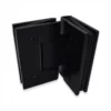hinges for frameless glass doors heavy duty 90 degree glass to glass square profile matte black