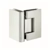 glass hinge 90 degree square profile glass to glass light duty