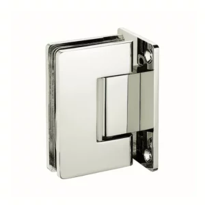 glass shower door hinges 90 degress full back round corner
