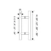 Tubular ladder handle drawing