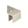 right Handed Shower Door Wall Mount clamp brushed nickel finished