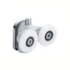 double shower door wheel bottom
