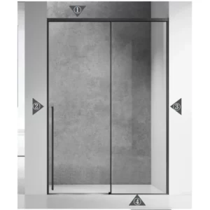 soft stop sliding shower door kit