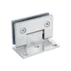 Stainless Steel hinges for large glass doors 90 degree wall mount