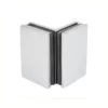 90 degree glass to glass shelf brackets conceal screws chrome finish