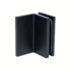 wall mount shower glass brackets matte black