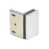 wall mount shower glass brackets chrome finish
