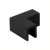 90 degree Channel glass clamp matte black finished