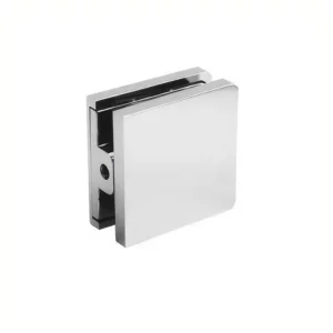 Beveled Hole in-Glass Style Wall Mount Glass Clamp Snop-on Cover