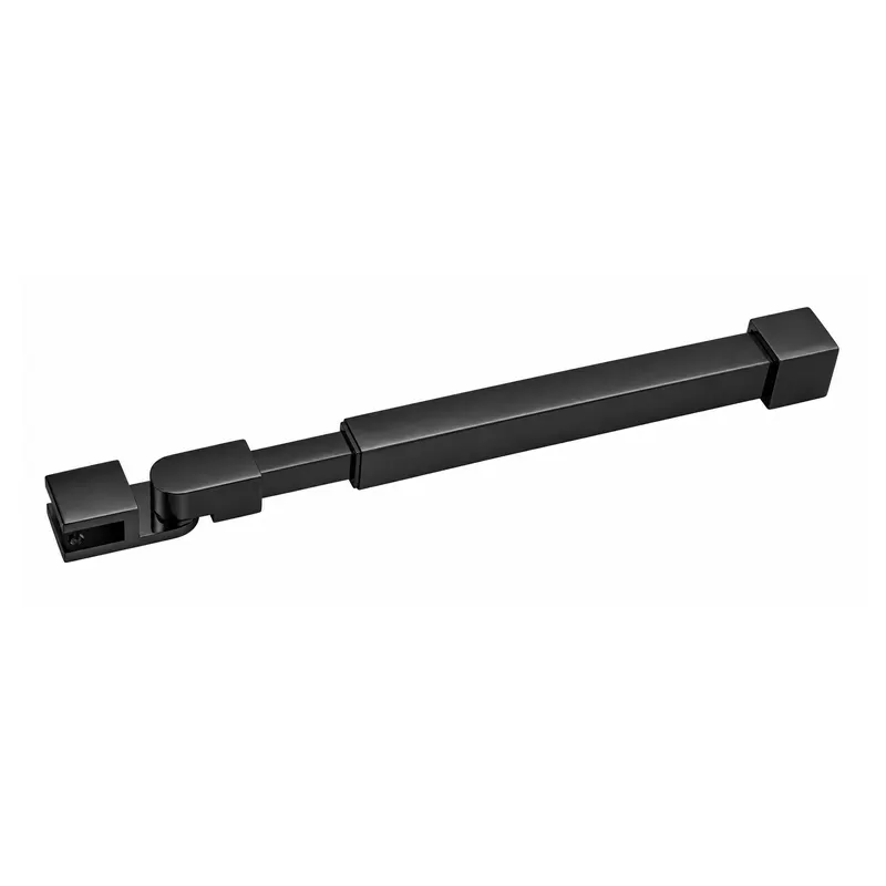 SUP62 matte black stainless steel telescopic ceiling support bar for fixed shower glass