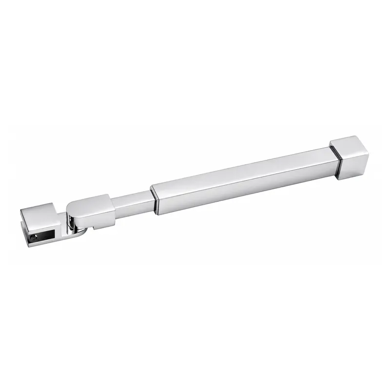 SUP62 polished chrome stainless steel adjustable ceiling support bar for shower glass