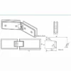 ASD035 adjustable 135 degree glass-to-glass shower hinge dimensions and glass preparation for 8–10 mm glass